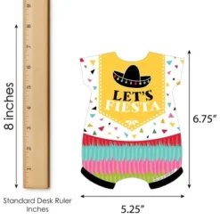 Big Dot Of Happiness Let's Fiesta - Picture Bingo Cards And Markers - Baby Shower Shaped Bingo Game - Set Of 18 -Anagram Shop GUEST 160c1df4 56d3 4293 9cd6 cc54fbd12ac3