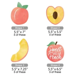 Big Dot Of Happiness Sweet As A Peach - Decorations DIY Fruit Themed Baby Shower Or Birthday Party Essentials - Set Of 20 7 Big Dot Of Happiness Sweet As A Peach - Decorations DIY Fruit Themed Baby Shower Or Birthday Party Essentials - Set Of 20 -Anagram Shop GUEST 16adbc25 a9d0 4528 9a6c a67a83b785d5