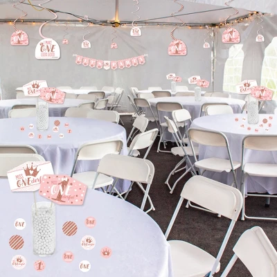 Big Dot Of Happiness 1st Birthday Little Miss Onederful - Girl First Birthday Party Supplies Decoration Kit - Decor Galore Party Pack - 51 Pieces 2 Big Dot Of Happiness 1st Birthday Little Miss Onederful - Girl First Birthday Party Supplies Decoration Kit - Decor Galore Party Pack - 51 Pieces - Image 2