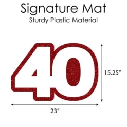Big Dot Of Happiness We Still Do - 40th Wedding Anniversary - Guest Book Sign - Anniversary Party Guestbook Alternative - Signature Mat -Anagram Shop GUEST 175eb98a 918d 4a94 9c95 c064a657a1ae