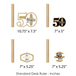Big Dot Of Happiness We Still Do - 50th Wedding Anniversary - Anniversary Party Centerpiece Sticks - Showstopper Table Toppers - 35 Pieces -Anagram Shop GUEST 176aa8ef 04f1 46e3 af19 dc195cb039d6