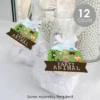 Big Dot Of Happiness Woodland Creatures - Baby Shower Or Birthday Party Clear Goodie Favor Bags - Treat Bags With Tags - Set Of 12