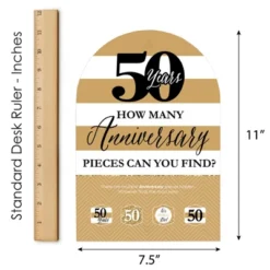 Big Dot Of Happiness We Still Do - 50th Wedding Anniversary - Anniversary Party Scavenger Hunt - 1 Stand And 48 Game Pieces - Hide And Find Game -Anagram Shop GUEST 17aed6d9 b0da 46fb 9d94 201c64b594c9