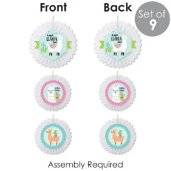 Big Dot Of Happiness Whole Llama Fun - Hanging Llama Fiesta Baby Shower Or Birthday Party Tissue Decoration Kit - Paper Fans - Set Of 9 -Anagram Shop GUEST 17d8b9df bbce 4046 9e77 5ca91d4471e8
