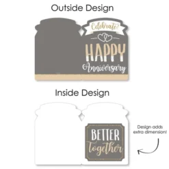 Big Dot Of Happiness Happy Anniversary - Gold Wedding Anniversary Congratulations Giant Greeting Card - Big Shaped Jumborific Card -Anagram Shop GUEST 191f4d3d fca4 434c 8721 5484b9cdb0e8