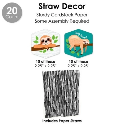 Big Dot Of Happiness Let’s Hang - Sloth - Baby Shower Or Birthday Party Favors And Cupcake Kit - Fabulous Favor Party Pack - 100 Pieces 6 Big Dot Of Happiness Let’s Hang - Sloth - Baby Shower Or Birthday Party Favors And Cupcake Kit - Fabulous Favor Party Pack - 100 Pieces - Image 6