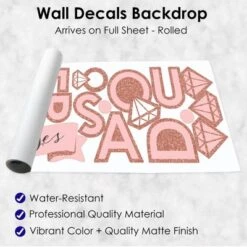 Big Dot Of Happiness Bride Squad - Peel And Stick Rose Gold Bridal Shower Or Bachelorette Party Decoration - Wall Decals Backdrop -Anagram Shop GUEST 1a5ea1e9 ef52 4f78 b062 d269e8d87469