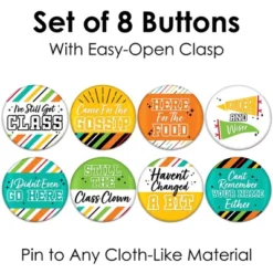 Big Dot Of Happiness Still Got Class - 3 Inch High School Reunion Party Badge - Pinback Buttons - Set Of 8 -Anagram Shop GUEST 1a76a36d 2324 4ab5 b3a9 729329a5e66e