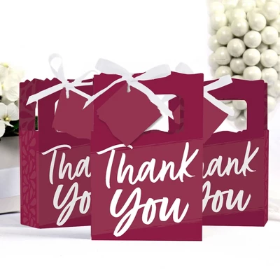 Big Dot Of Happiness Burgundy Elegantly Simple - Guest Party Favor Boxes - Set Of 12 2 Big Dot Of Happiness Burgundy Elegantly Simple - Guest Party Favor Boxes - Set Of 12 - Image 2