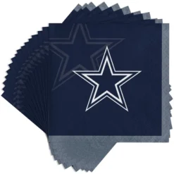 NFL 48ct Dallas Cowboys Football Beverage Napkins
