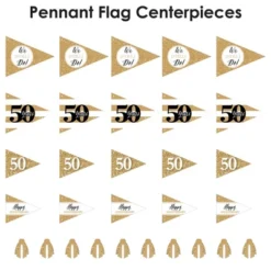 Big Dot Of Happiness We Still Do - 50th Wedding Anniversary - Triangle Anniversary Party Photo Props - Pennant Flag Centerpieces - Set Of 20 -Anagram Shop GUEST 1ada0d4a fbe3 4f90 b187 36cd9fe0c460