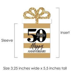 Big Dot Of Happiness We Still Do - 50th Wedding Anniversary - Anniversary Party Money And Gift Card Sleeves - Nifty Gifty Card Holders - Set Of 8 -Anagram Shop GUEST 1adaf219 fbb7 415b 9947 9334caa23843
