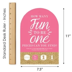 Big Dot Of Happiness 1st Birthday Girl - Fun To Be One - First Birthday Party Scavenger Hunt - 1 Stand And 48 Game Pieces - Hide And Find Game -Anagram Shop GUEST 1adcc73b 934e 467a b944 906180ae9466