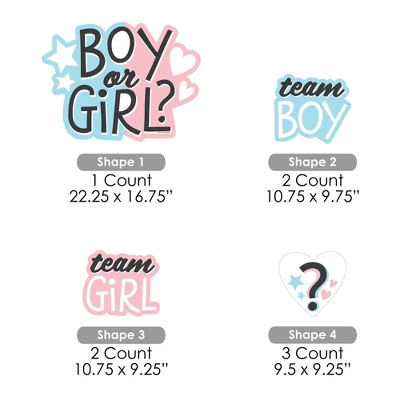 Big Dot Of Happiness Baby Gender Reveal - Yard Sign And Outdoor Lawn Decorations - Team Boy Or Girl Party Yard Signs - Set Of 8 4 Big Dot Of Happiness Baby Gender Reveal - Yard Sign And Outdoor Lawn Decorations - Team Boy Or Girl Party Yard Signs - Set Of 8 - Image 4
