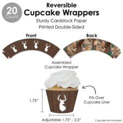 Big Dot Of Happiness Gone Hunting - Deer Hunting Camo Baby Shower Or Birthday Party Favors And Cupcake Kit - Fabulous Favor Party Pack - 100 Pieces -Anagram Shop GUEST 1b152bef c104 49d5 9ffe eaa7032f1d0c