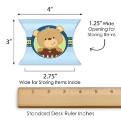 Big Dot Of Happiness Baby Boy Teddy Bear - Favor Gift Boxes - Baby Shower Petite Pillow Boxes - Set Of 20 -Anagram Shop GUEST 1b80152a 3961 4497 b851 0a8c0df94f6f