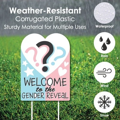 Big Dot Of Happiness Baby Gender Reveal - Party Decorations - Team Boy Or Girl Party Welcome Yard Sign 5 Big Dot Of Happiness Baby Gender Reveal - Party Decorations - Team Boy Or Girl Party Welcome Yard Sign - Image 5