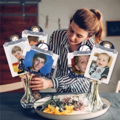 Big Dot Of Happiness Batter Up - Baseball - Baby Shower Or Birthday Party Picture Centerpiece Sticks - Photo Table Toppers - 15 Pieces