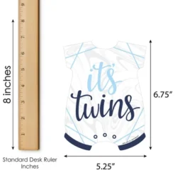 Big Dot Of Happiness It’s Twin Boys - Picture Bingo Cards And Markers - Blue Twins Baby Shower Shaped Bingo Game - Set Of 18 -Anagram Shop GUEST 1d06fcdf 3503 41de 9959 128aca85594f