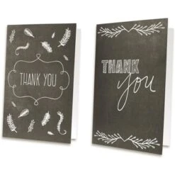 144-Pack Blank Thank You Greeting Cards Bulk W/Envelope, Chalkboard Design 4"x6" -Anagram Shop GUEST 1d7811d2 e189 4d2c a9de 39cb8000aaa0