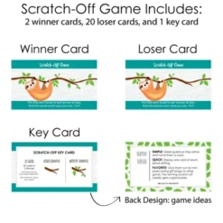 Big Dot Of Happiness Let's Hang - Sloth - Baby Shower Or Birthday Party Game Scratch Off Cards - 22 Count -Anagram Shop GUEST 1e4cef9c 4a65 4409 86a8 24eda80b3040