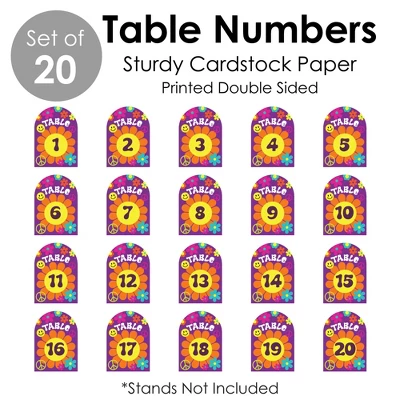 Big Dot Of Happiness 60’s Hippie - 1960s Groovy Party Double-Sided 5 X 7 Inches Cards - Table Numbers - 1-20 4 Big Dot Of Happiness 60’s Hippie - 1960s Groovy Party Double-Sided 5 X 7 Inches Cards - Table Numbers - 1-20 - Image 4