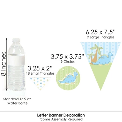 Big Dot Of Happiness Baby Boy Dinosaur - Baby Shower Letter Banner Decoration - 36 Banner Cutouts And Baby Shower Banner Letters 5 Big Dot Of Happiness Baby Boy Dinosaur - Baby Shower Letter Banner Decoration - 36 Banner Cutouts And Baby Shower Banner Letters - Image 5