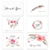 36ct Bohemian Theme Thank You Cards