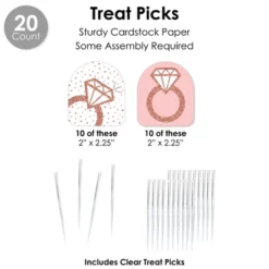 Big Dot Of Happiness Bride Squad - Rose Gold Bridal Shower Or Bachelorette Party Favors And Cupcake Kit - Fabulous Favor Party Pack - 100 Pieces -Anagram Shop GUEST 1fef8549 93eb 4912 880c 185a8222994e