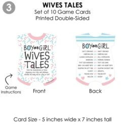 Big Dot Of Happiness Baby Gender Reveal - 4 Team Boy Or Girl Party Games - 10 Cards Each - Gamerific Bundle -Anagram Shop GUEST 20ec64e7 030a 478e 94ec fed123ecb917