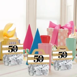 Big Dot Of Happiness We Still Do 50th Wedding Anniversary - DIY Anniversary Party Clear Goodie Favor Bag Labels - Candy Bags With Toppers - Set Of 24 -Anagram Shop GUEST 219ffc27 5cce 4381 980b 1e5b770fe41b