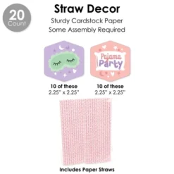 Big Dot Of Happiness Pajama Slumber Party - Girls Sleepover Birthday Party Favors And Cupcake Kit - Fabulous Favor Party Pack - 100 Pieces -Anagram Shop GUEST 21e3581f fa77 4454 913e dd114c2c36d5