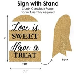 Big Dot Of Happiness We Still Do - 50th Wedding Anniversary - DIY Anniversary Party Love Is Sweet Signs - Snack Bar Decorations Kit - 50 Pieces -Anagram Shop GUEST 222724e0 311e 476b b49b 8f7100bc06d3