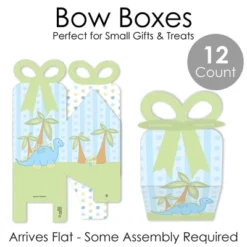 Big Dot Of Happiness Baby Boy Dinosaur - Square Favor Gift Boxes - Baby Shower Or Birthday Party Bow Boxes - Set Of 12 -Anagram Shop GUEST 229f177f 6431 4ba5 8b43 35042710fe3d