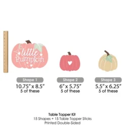 Big Dot Of Happiness Girl Little Pumpkin - Fall Birthday Party Or Baby Shower Centerpiece Sticks - Table Toppers - Set Of 15 -Anagram Shop GUEST 231e2677 8039 4455 b873 9fe8e579cbbe