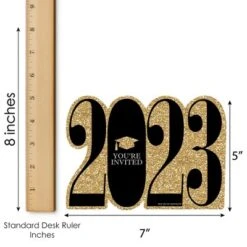 Big Dot Of Happiness Gold 2023 Graduation Party Invitations - Shaped Fill-In Invite Cards With Envelopes - Set Of 12 8 Big Dot Of Happiness Gold 2023 Graduation Party Invitations - Shaped Fill-In Invite Cards With Envelopes - Set Of 12 -Anagram Shop GUEST 23ce6dd1 4ff7 4759 a1d9 b1861e5f22a1