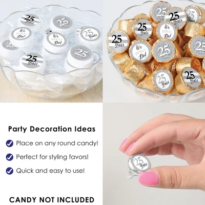 Big Dot Of Happiness We Still Do - 25th Wedding Anniversary - Anniversary Party Small Round Candy Stickers - Party Favor Labels - 324 Count 4 Big Dot Of Happiness We Still Do - 25th Wedding Anniversary - Anniversary Party Small Round Candy Stickers - Party Favor Labels - 324 Count - Image 4