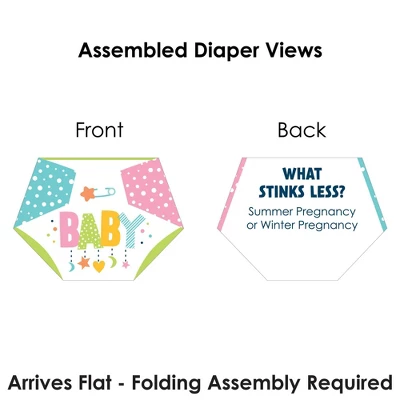 Big Dot Of Happiness Colorful Baby Shower - Baby Shower Conversation Starter - 2-in-1 Dirty Diaper Game - Set Of 24 6 Big Dot Of Happiness Colorful Baby Shower - Baby Shower Conversation Starter - 2-in-1 Dirty Diaper Game - Set Of 24 - Image 6