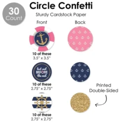 Big Dot Of Happiness Last Sail Before The Veil - Nautical Bachelorette And Bridal Shower Supplies Decoration Kit - Decor Galore Party Pack - 51 Pieces -Anagram Shop GUEST 25186671 743c 4440 babb 4afb66aa6d45