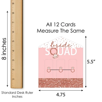 Big Dot Of Happiness Bride Squad - Rose Gold Bridal Shower Or Bachelorette Party Game Pickle Cards - Pull Tabs 3-in-a-Row - Set Of 12 4 Big Dot Of Happiness Bride Squad - Rose Gold Bridal Shower Or Bachelorette Party Game Pickle Cards - Pull Tabs 3-in-a-Row - Set Of 12 - Image 4