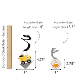 Big Dot Of Happiness Dig It - Construction Party Zone - Baby Shower Or Birthday Party Hanging Decor - Party Decoration Swirls - Set Of 40 -Anagram Shop GUEST 25f3b25e 78de 46db acc8 294c9467515d