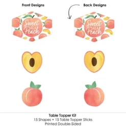 Big Dot Of Happiness Sweet As A Peach - Fruit Themed Baby Shower Or Birthday Party Centerpiece Sticks - Table Toppers - Set Of 15 9 Big Dot Of Happiness Sweet As A Peach - Fruit Themed Baby Shower Or Birthday Party Centerpiece Sticks - Table Toppers - Set Of 15 -Anagram Shop GUEST 26311339 ef73 4ce4 ba82 bbe5e2a67479