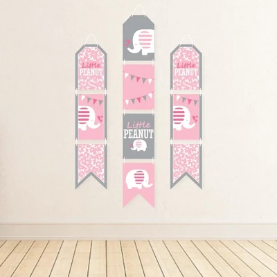 Big Dot Of Happiness Pink Elephant - Hanging Vertical Paper Door Banners - Girl Baby Shower Or Birthday Party Wall Decoration Kit - Indoor Door Decor 2 Big Dot Of Happiness Pink Elephant - Hanging Vertical Paper Door Banners - Girl Baby Shower Or Birthday Party Wall Decoration Kit - Indoor Door Decor - Image 2