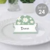 Big Dot Of Happiness Sage Green Daisy Flowers - Floral Party Tent Buffet Card - Table Setting Name Place Cards - Set Of 24