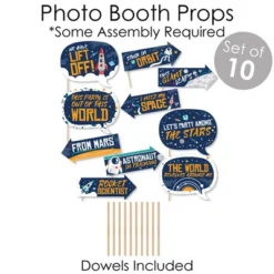 Big Dot Of Happiness Blast Off To Outer Space - Banner & Photo Booth Decor - Rocket Ship Baby Shower Or Birthday Party Supplies Kit -Doterrific Bundle -Anagram Shop GUEST 26b9ca9e a136 4b9a b0e4 e27d27baf914