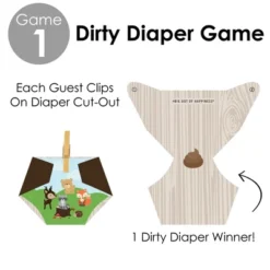 Big Dot Of Happiness Woodland Creatures - Baby Shower Conversation Starter - 2-in-1 Dirty Diaper Game - Set Of 24 9 Big Dot Of Happiness Woodland Creatures - Baby Shower Conversation Starter - 2-in-1 Dirty Diaper Game - Set Of 24 -Anagram Shop GUEST 27c848ed 0084 47bc 899e e03b737d88cb