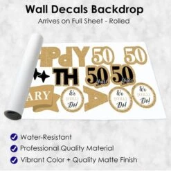 Big Dot Of Happiness We Still Do - 50th Wedding Anniversary - Peel And Stick Anniversary Party Decoration - Wall Decals Backdrop 8 Big Dot Of Happiness We Still Do - 50th Wedding Anniversary - Peel And Stick Anniversary Party Decoration - Wall Decals Backdrop -Anagram Shop GUEST 28be75a2 6c15 4953 97db d1bda3e5ce3c