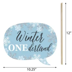Big Dot Of Happiness Funny Onederland - Holiday Snowflake Winter Wonderland Birthday Party Photo Booth Props Kit - 10 Piece -Anagram Shop GUEST 28efe025 b98d 413a a1d2 d78633ab13d6