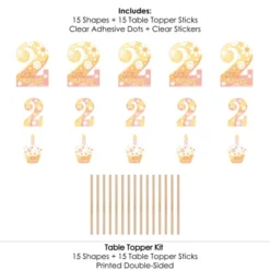 Big Dot Of Happiness Two Groovy - Boho Hippie Second Birthday Party Centerpiece Sticks - Table Toppers - Set Of 15 -Anagram Shop GUEST 296c5a39 d8e7 4e9e 8fe8 d8d86d742435