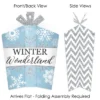 Big Dot Of Happiness Winter Wonderland - Table Decorations - Snowflake Holiday Party And Winter Wedding Fold And Flare Centerpieces - 10 Count